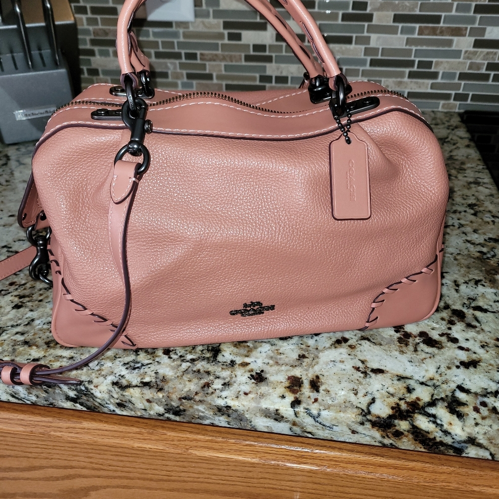 Coach Lane Satchel with Whipstitch